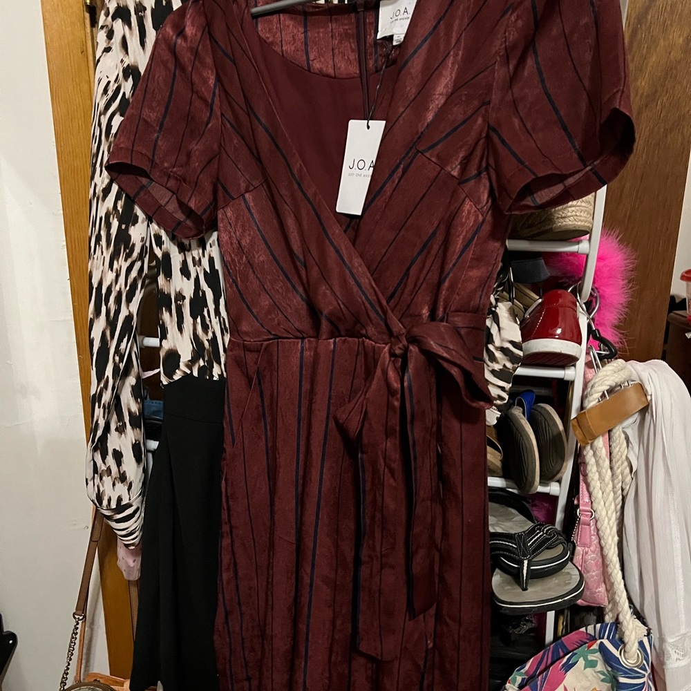 Beautiful brand new Jumpsuit. It’s a pretty Burgundy and Navy in color. - Picture 3 of 5